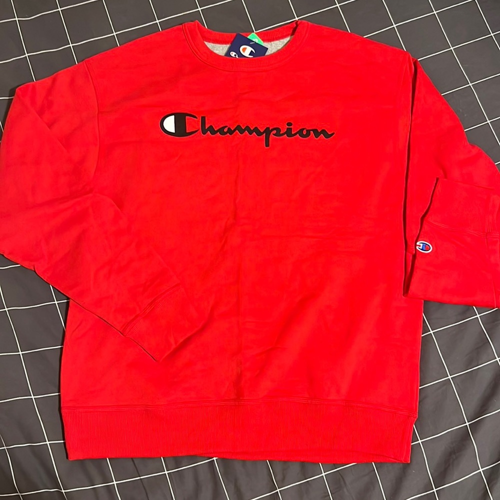 Champion Crewneck Power Blend Sweater (Lg)